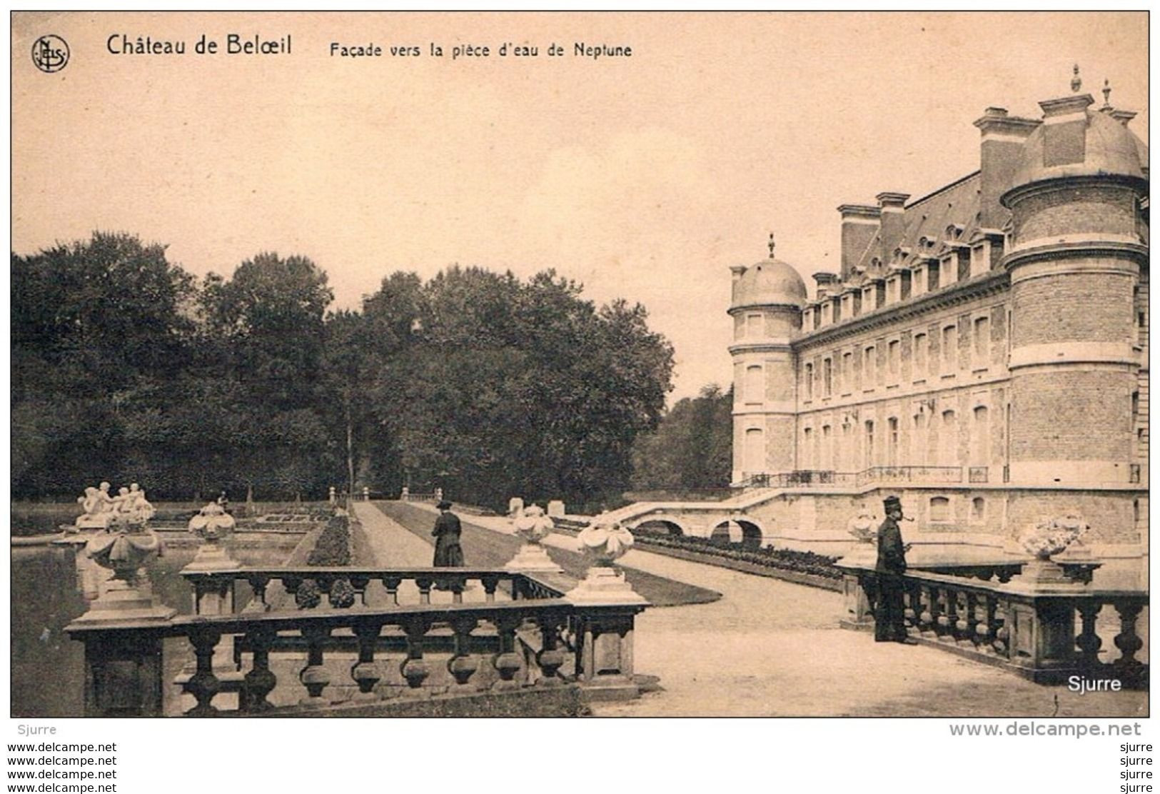 BELOEIL - Château De Beloeil - Façade Vers La Pièce D'eau De Neptune - Kasteel - Beloeil