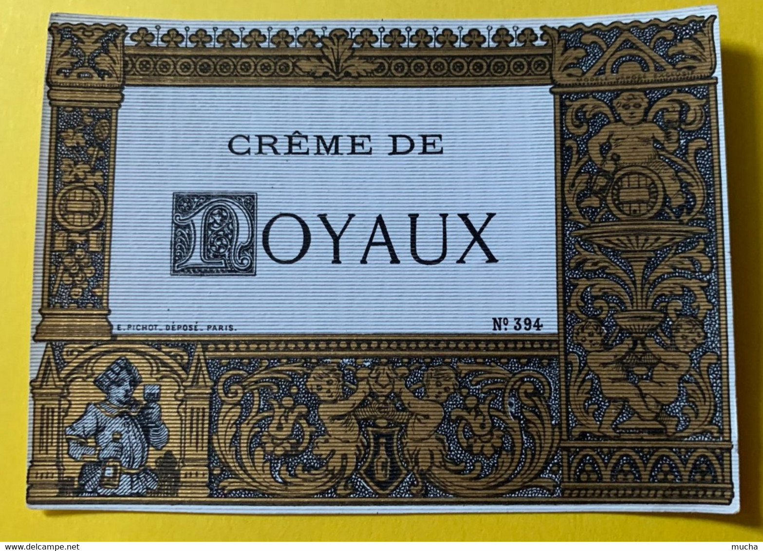 19785 -  Ancienne étiquette Crème De Noyau - Alcohols & Spirits