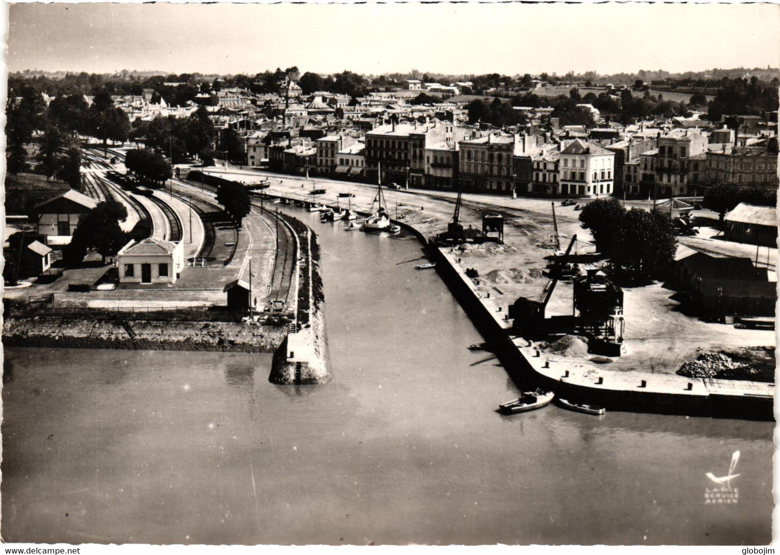 Blaye - Vue Aérienne - Port - Gare - Blaye