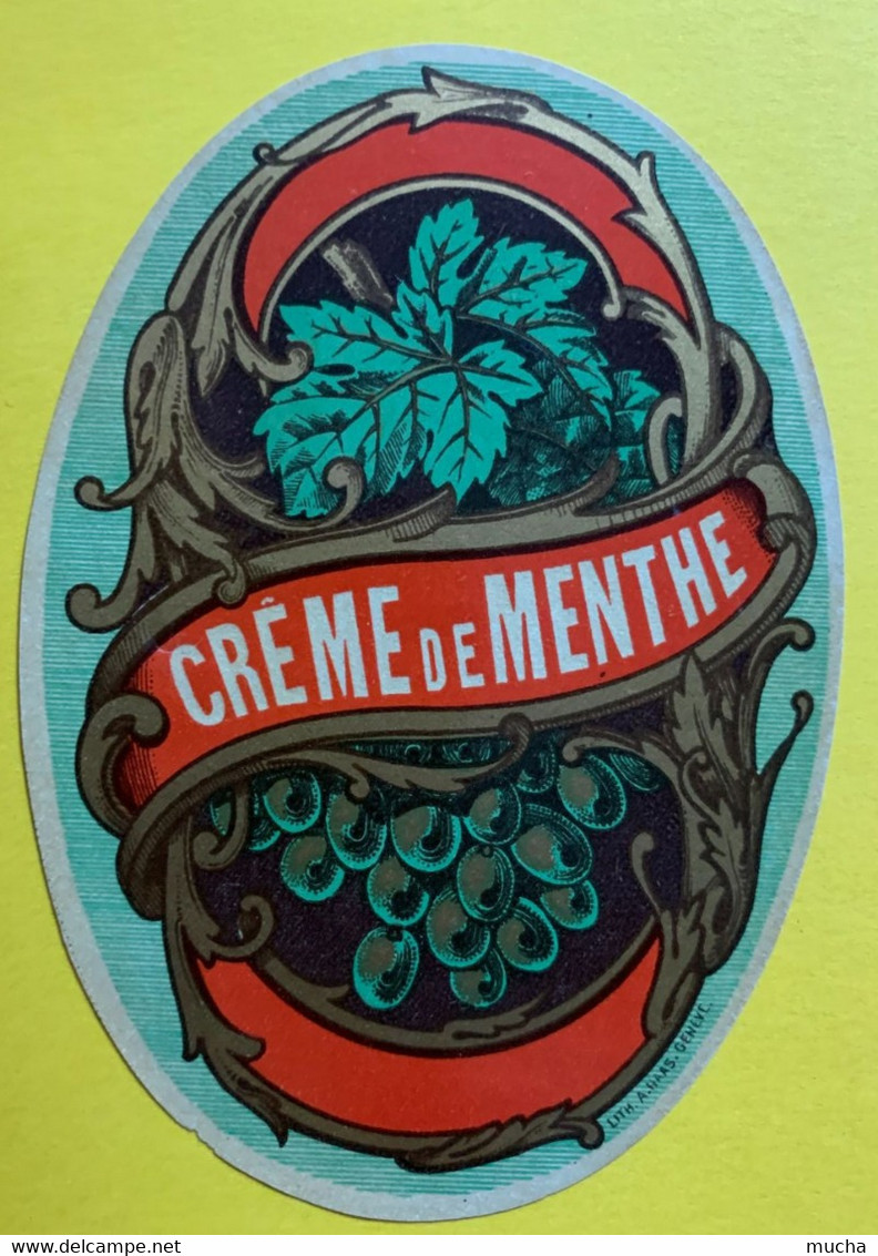 19791 -  Ancienne étiquette Crème De Menthe - Alcohols & Spirits