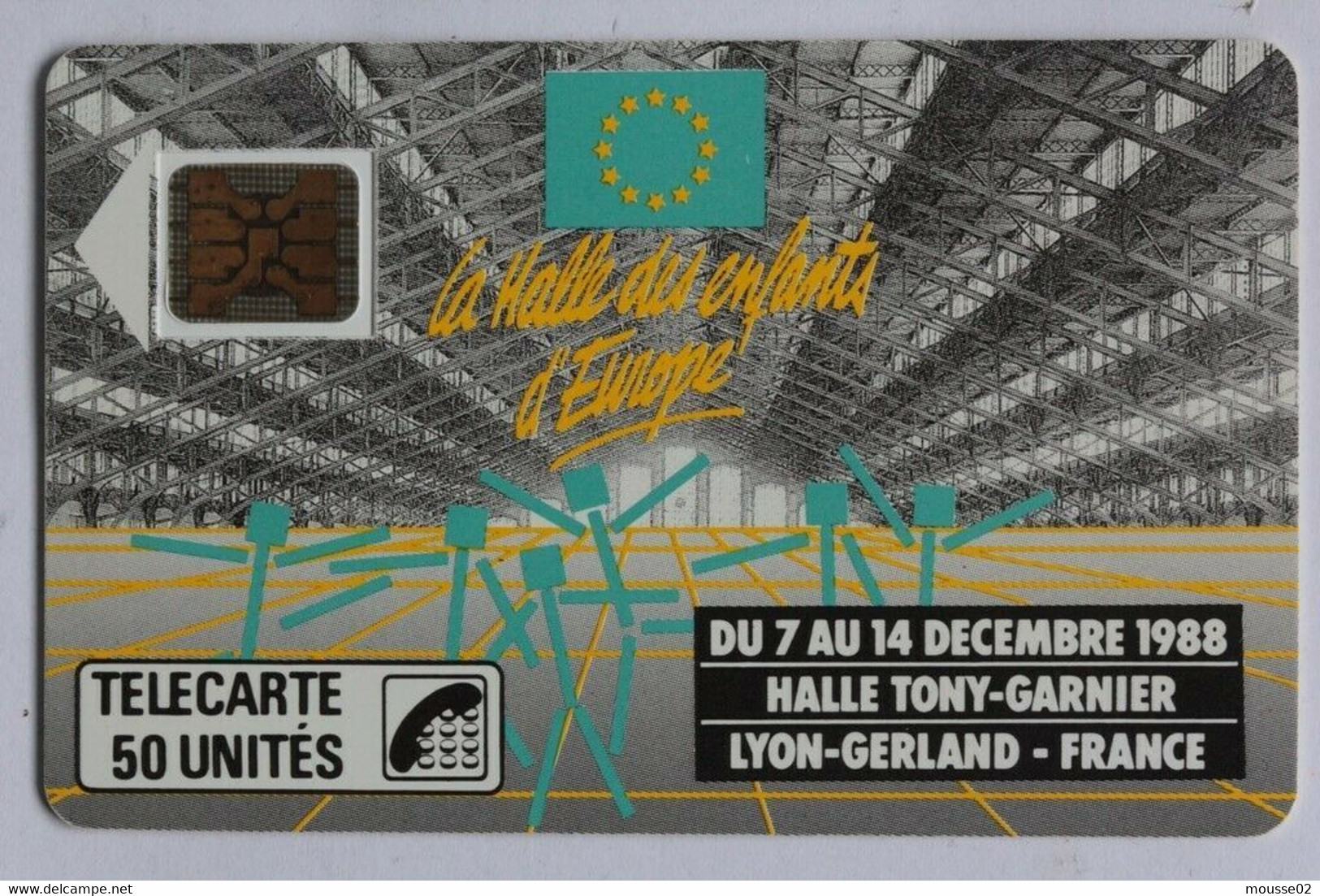 TELECARTE F41  HALL TONY GARNIER LYON GERLAND - 1988