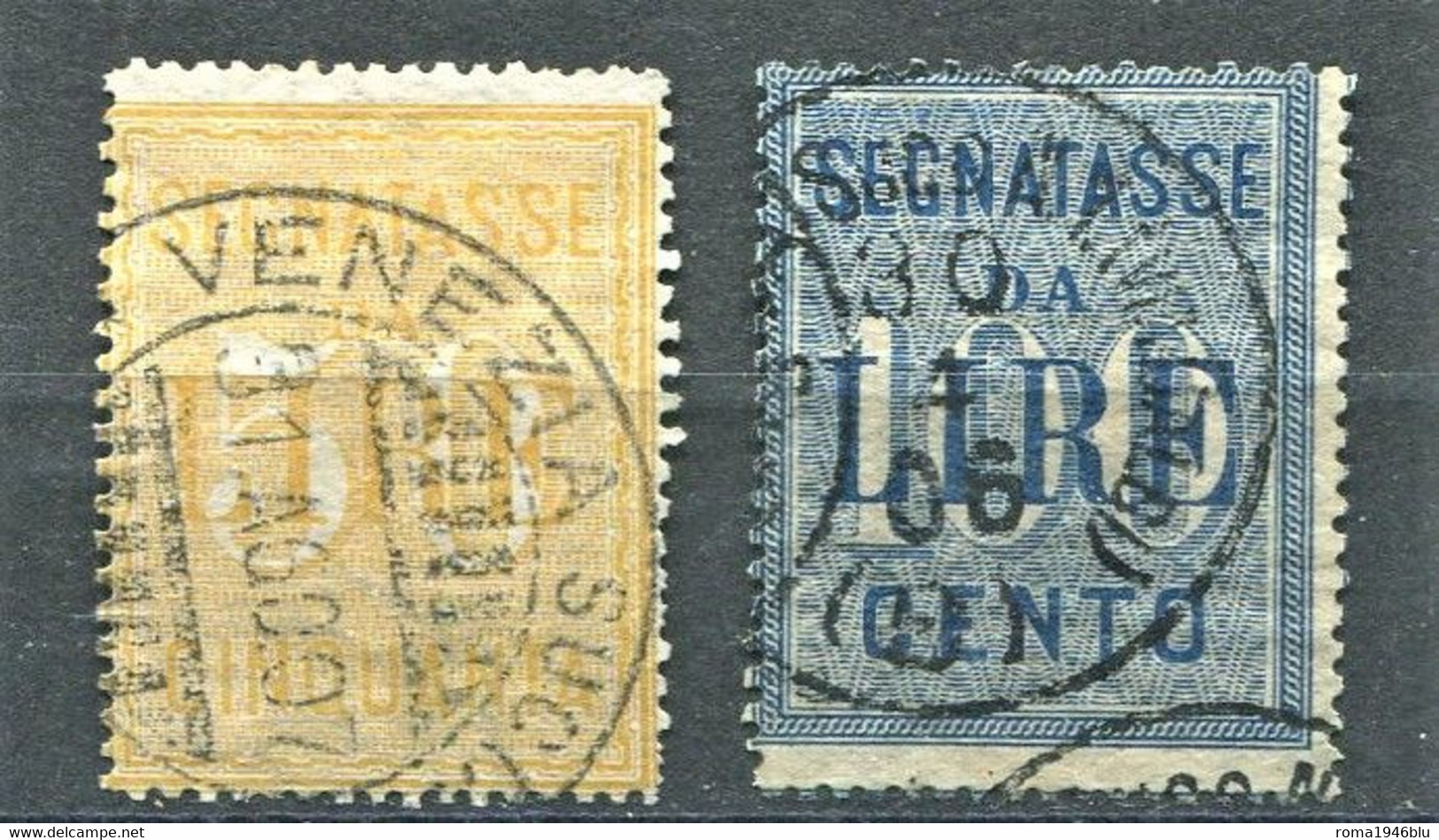 REGNO 1903 SEGNATASSE SERIE CPL. ANNULLATA - Segnatasse