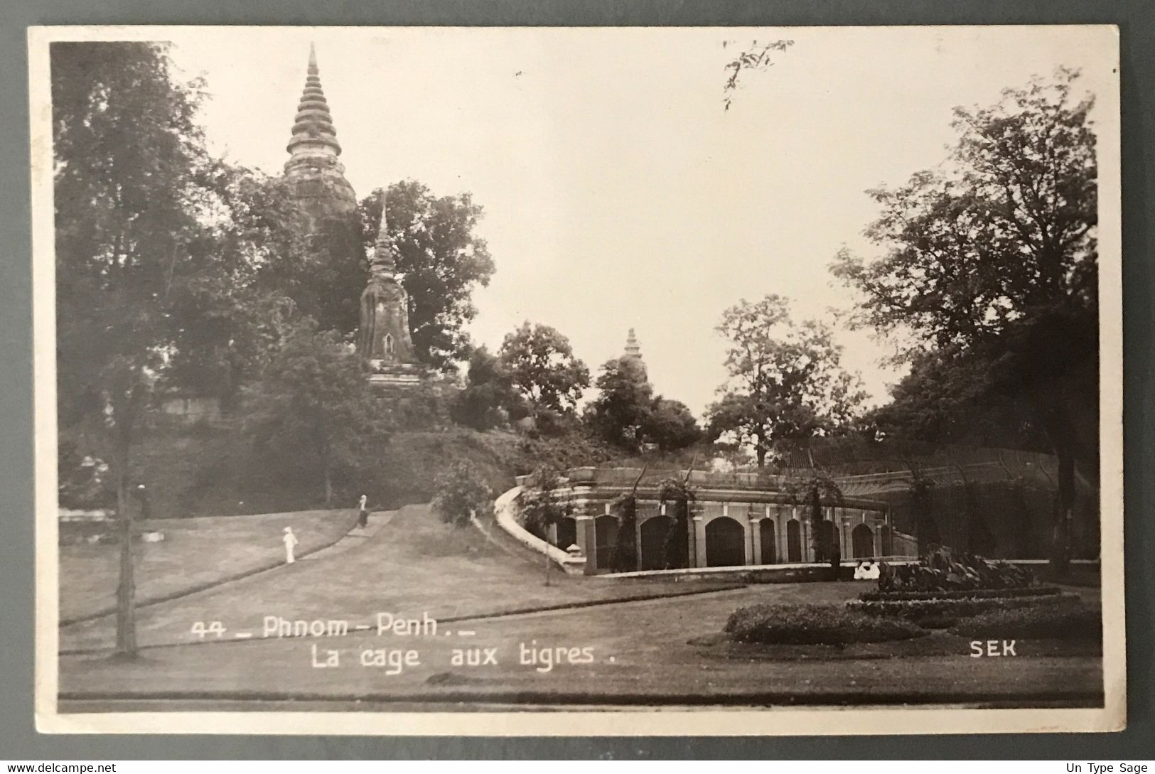 Indochine, Divers Sur CPA TAD KAMPOT, Cambodge 9.6.1936 Pour La France - (B3197) - Lettres & Documents