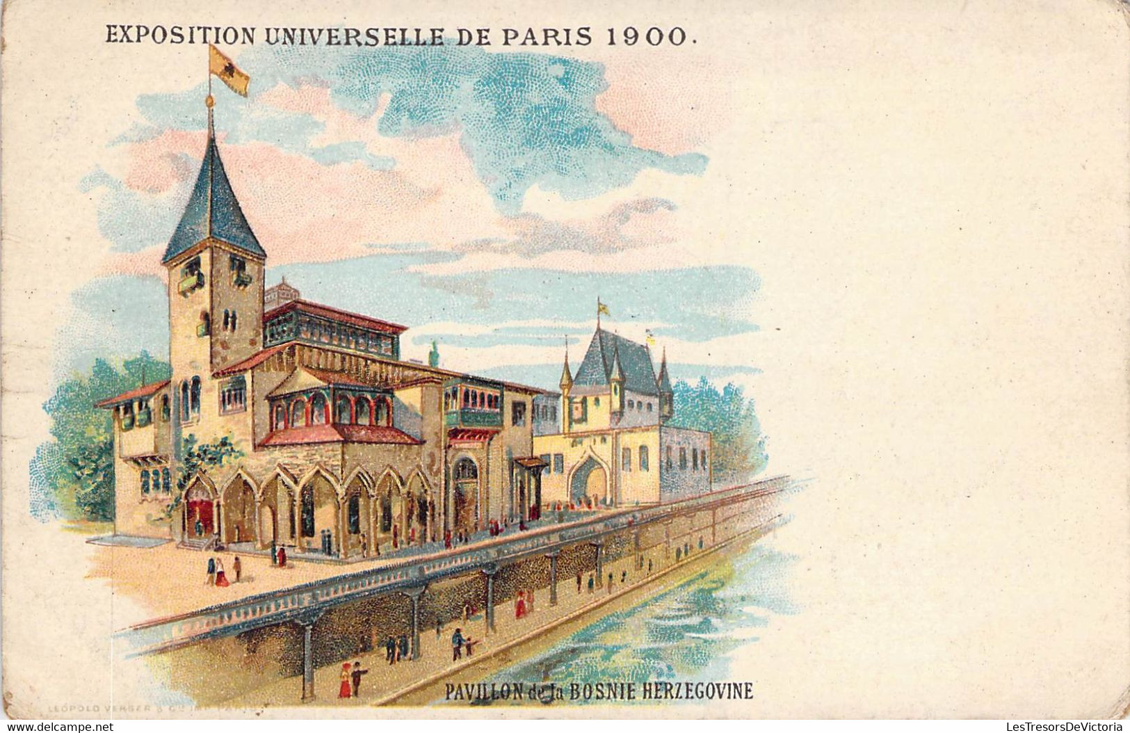 CPA Précurseur - EXPOSITION UNIVERSELLE DE PARIS 1900 - Pavillon De La Bosnie Herzegovine - Dos Non Divisé - Expositions