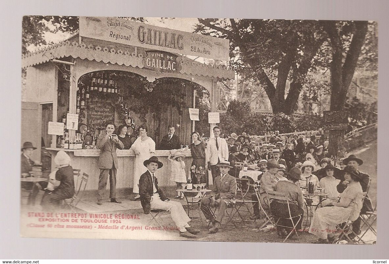 31. TOULOUSE:STAND DE L ENTREPOT VINICOLE REGIONAL EXPO DE TOULOUSE 1924 - Toulouse