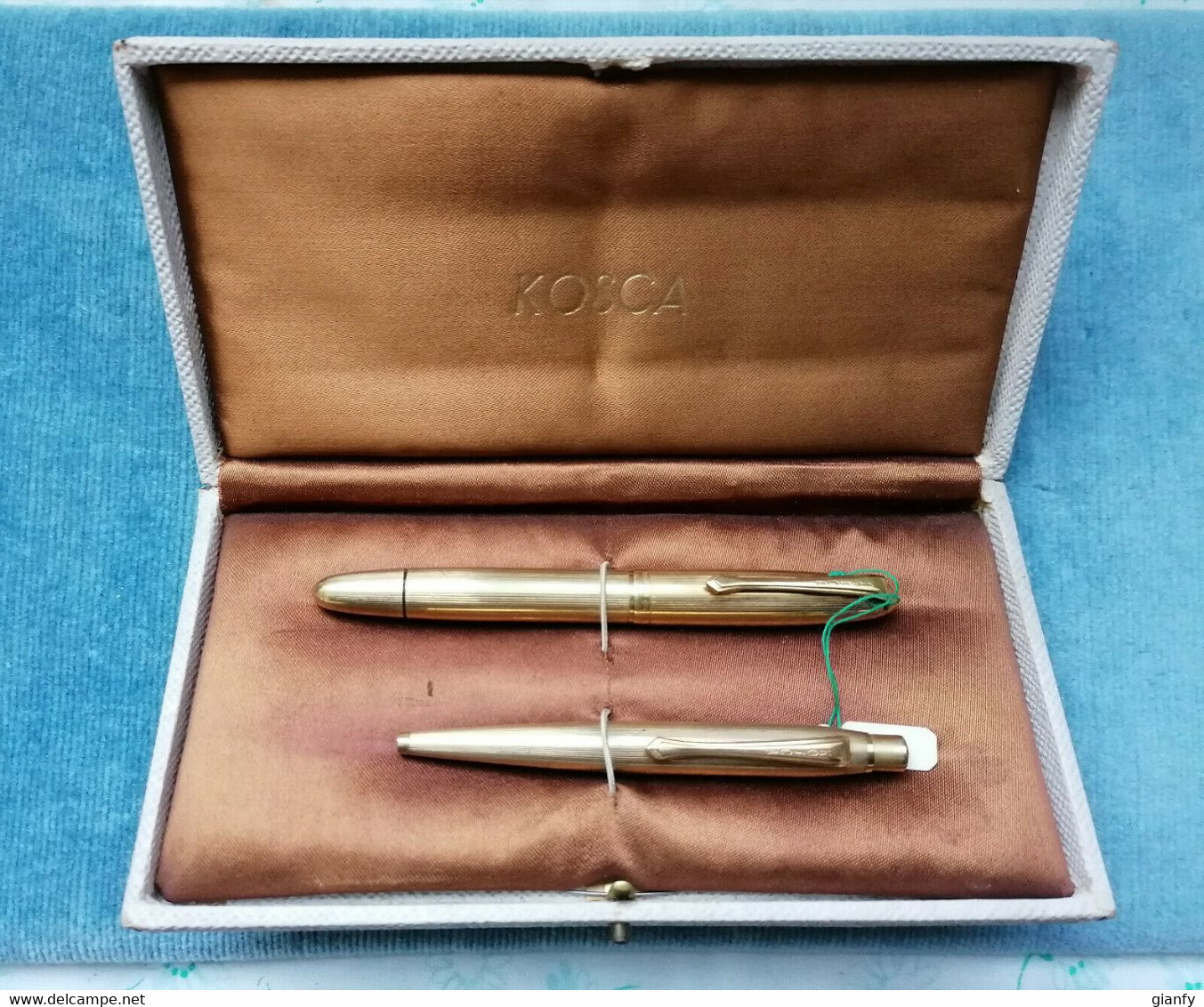 PENNA STILOGRAFICA & PORTAMINA KOSCA WRITEWELL ORO 1950 PEN & PENCIL MADE IN ITALY - Stylos