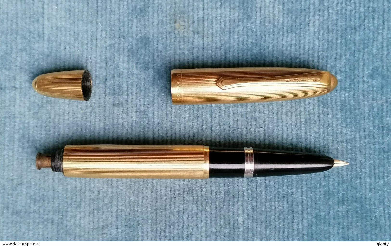 PENNA STILOGRAFICA & PORTAMINA KOSCA WRITEWELL ORO 1950 PEN & PENCIL MADE IN ITALY - Stylos