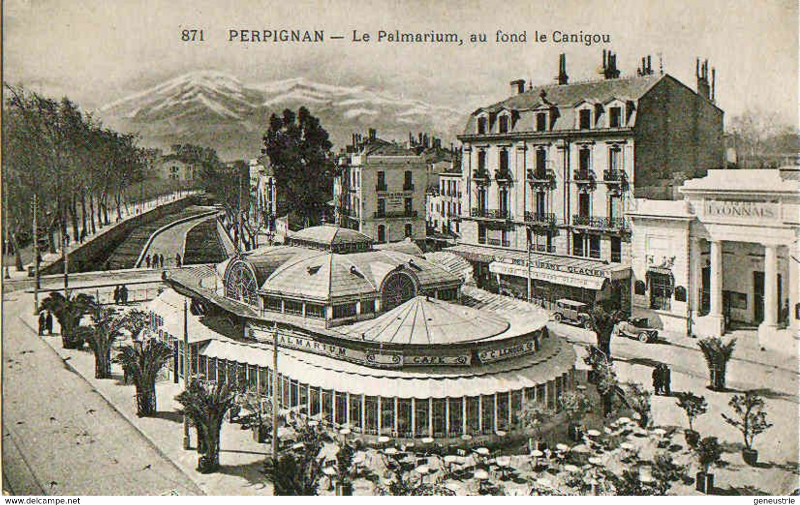 Jeton De Nécessité De Café Restaurant Perpignan Années 30 "Palmarium" Emergency Token - Monétaires / De Nécessité