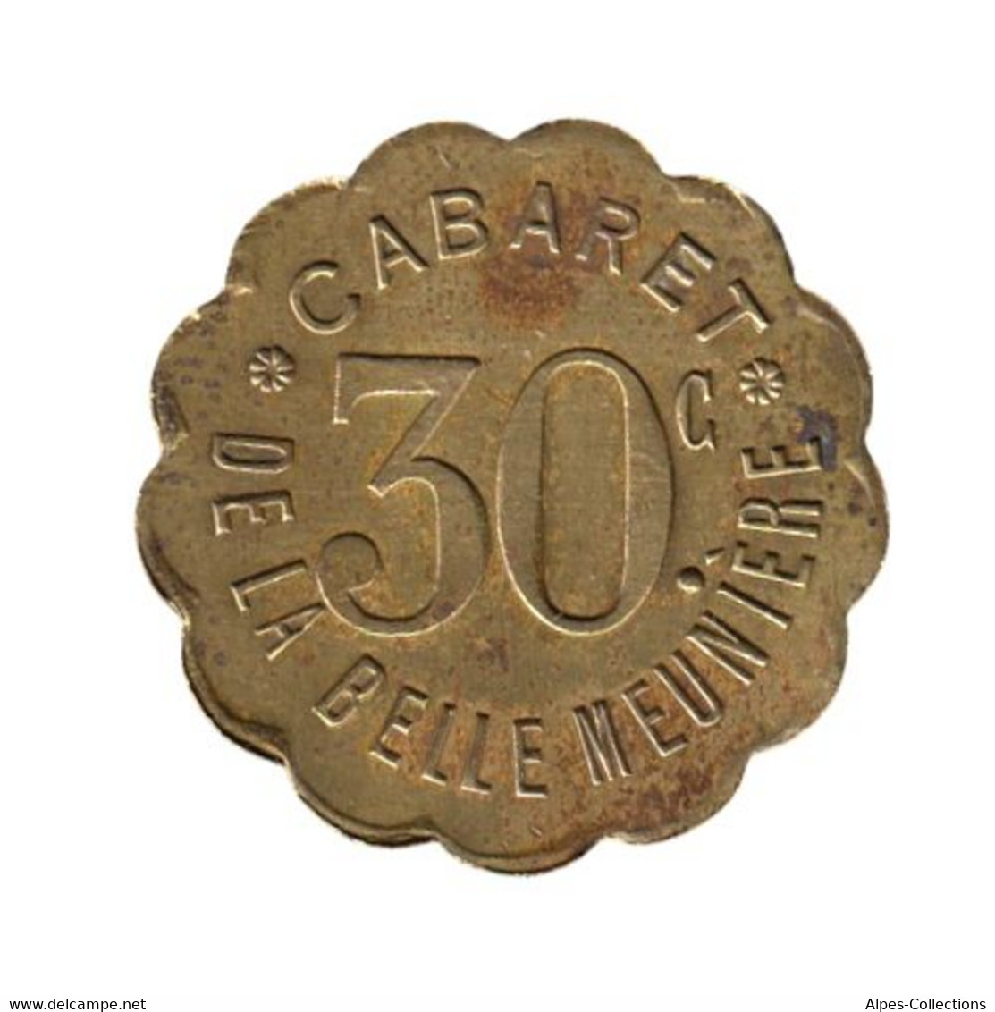 PARIS - NR04 - Monnaie De Nécessité - 30 Centimes - Cabaret De La Belle Meunière - Monétaires / De Nécessité