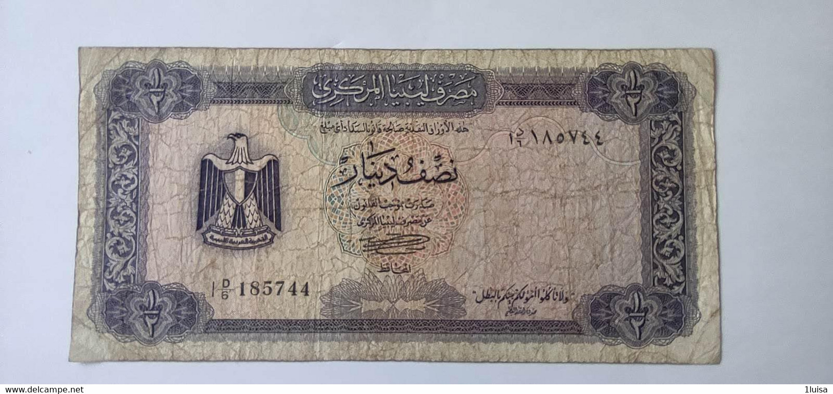 Libia 1/2 Dinaro 1972 - Libya