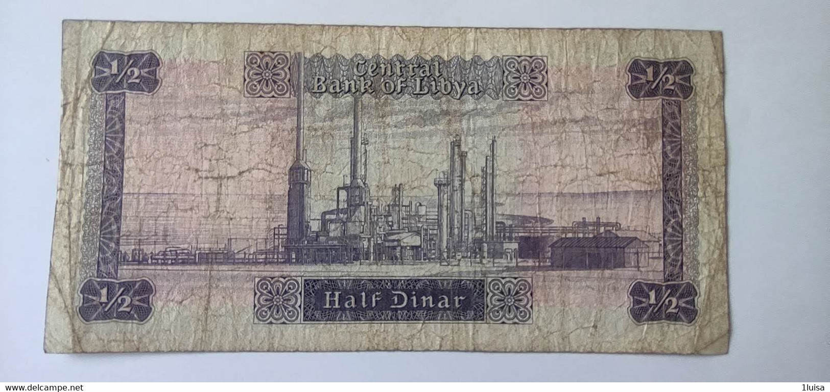 Libia 1/2 Dinaro 1972 - Libya