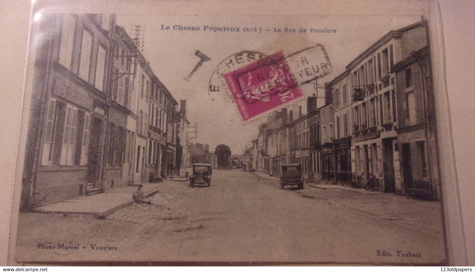 08 LE CHESNE POPULEUX LA RUE DE VOUZIERS - Le Chesne