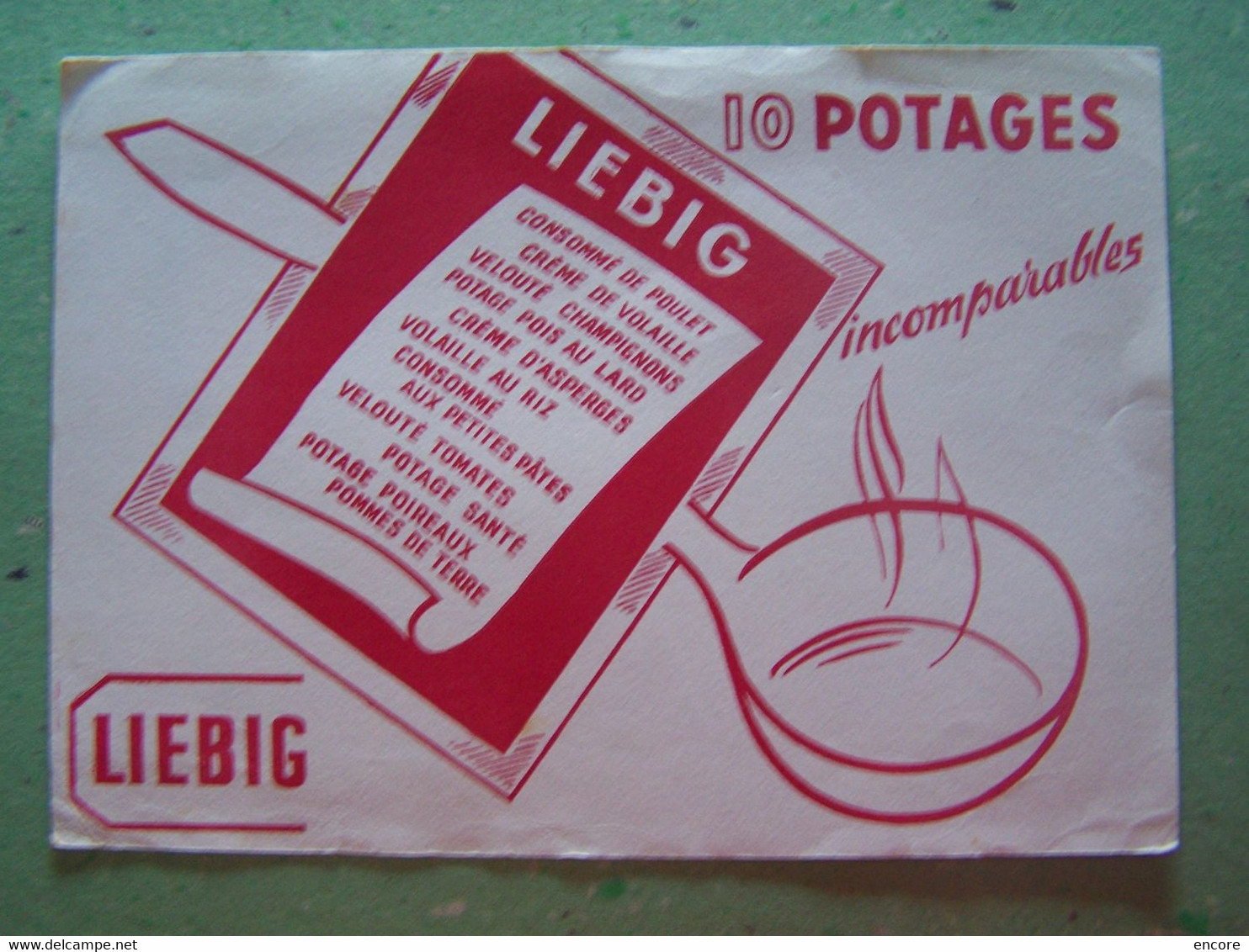 BUVARD. PUBLICITE "LIEBIG" 100_6714TRC"a" - Soups & Sauces