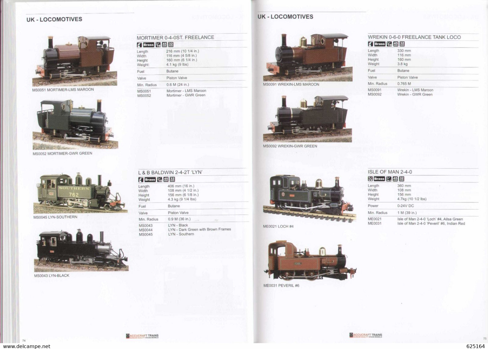 Catalogue ACCUCRAFT TRAINS 2008 Brass 1:32 Fn3 1:20,3 45 Mm.Gauge On3 On30 - Inglese