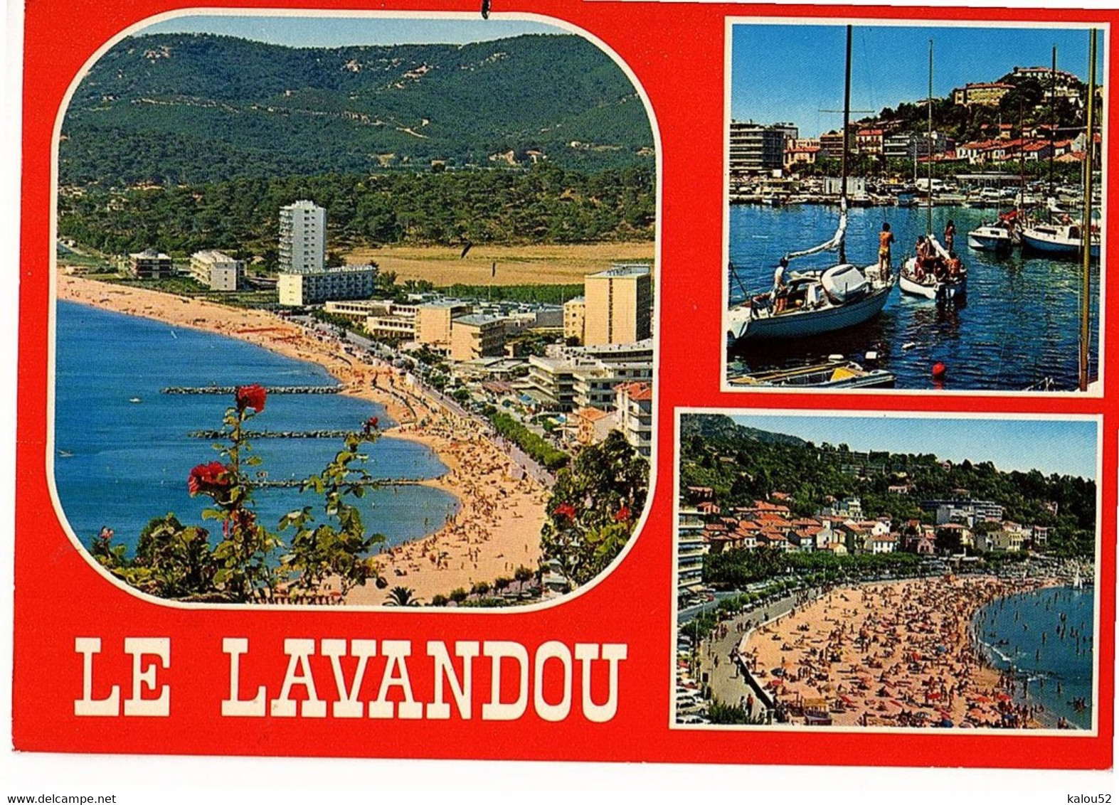Le Lavendou   /     Vue Generale  ,  Un Coin Du Port  , La Plage - Le Lavandou