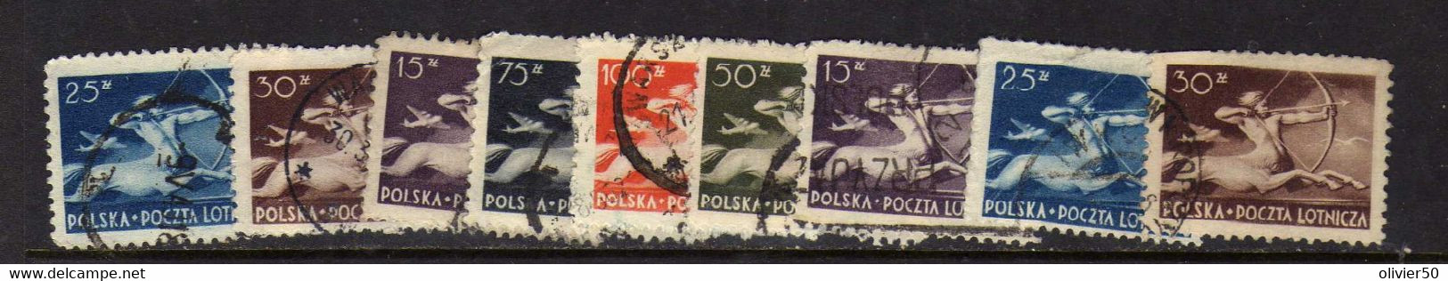 Pologne  - Poste Aerienne   Obliteres - Usati