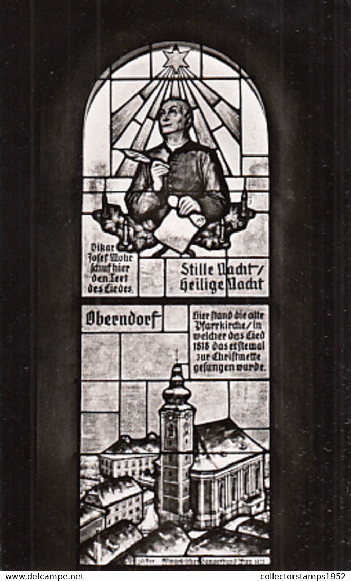 W3541- OBERNDORF BEI SALZBURG SILENT NIGHT CHAPEL, STAINED GLASS WINDOW - Oberndorf Bei Salzburg
