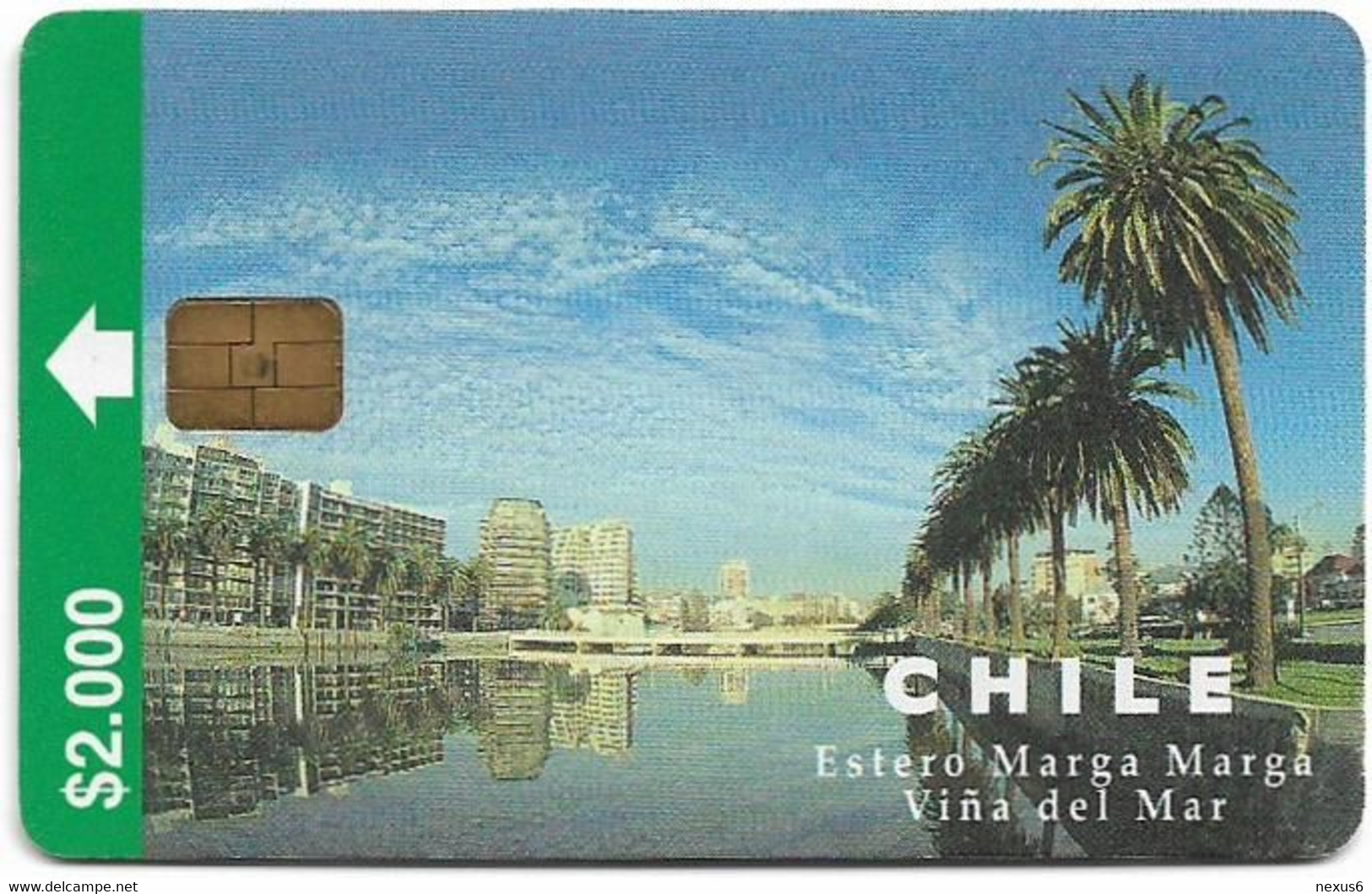 Chile - CTC - Estero Marga Marga (2nd Issue), Chip Siemens, 2.000Cp$, 04.1998, 50.000ex, Used - Chili