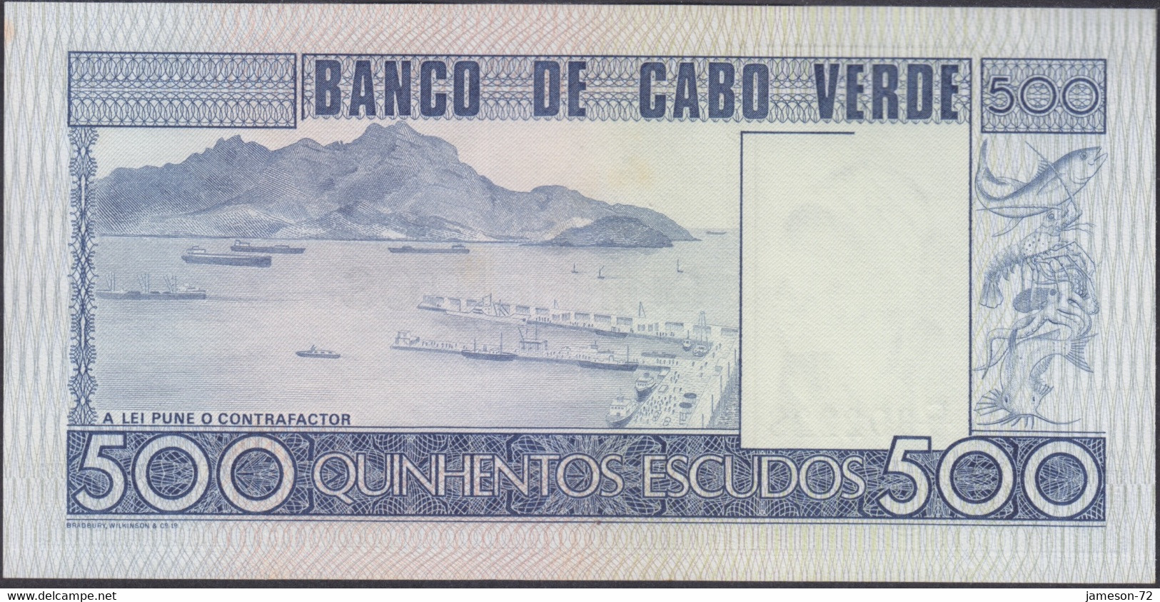 CAPE VERDE - 500 Escudos 1977 P# 55 Africa Banknote - Edelweiss Coins - Kaapverdische Eilanden