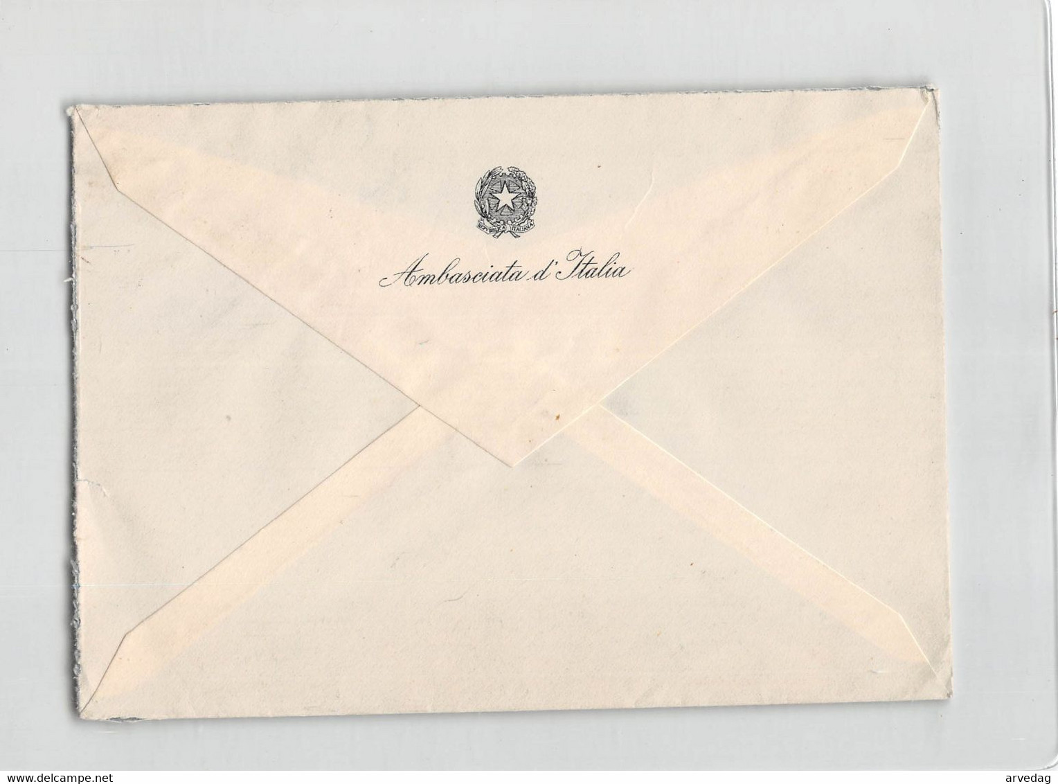 AG1888 02 AMBASCIATA D'ITALIA  ANKARA TO GENOV A- AIR  MAIL - Lettres & Documents