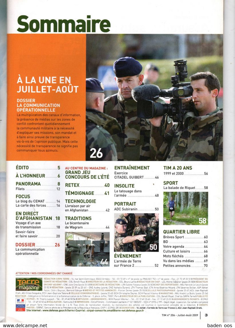 TIM Terre Information Magazine 206 Juillet 2009 - Français