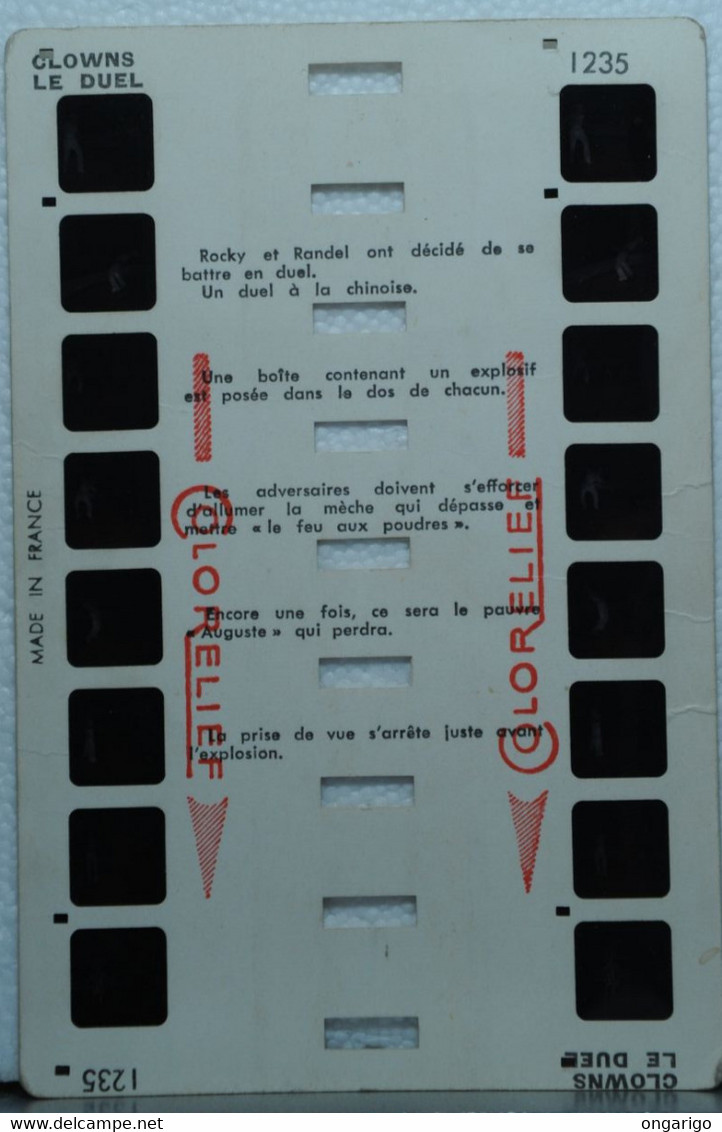 COLORELIEF    1235   CLOWNS : LE DUEL - Visionneuses Stéréoscopiques