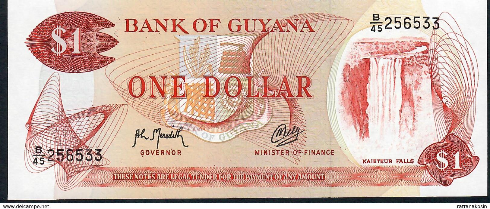 1983 10 Dollars UNC Guyana p-23c 
