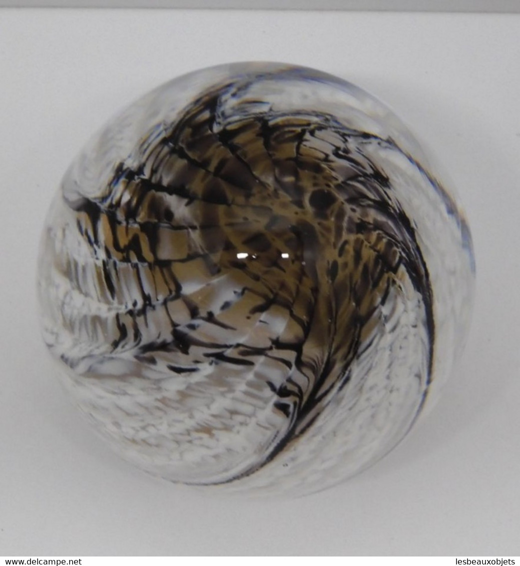 *ANCIENNE SULFURE PRESSE PAPIER Made in IRELAND JERPOINT GLASS PAPERWEIGHT   E