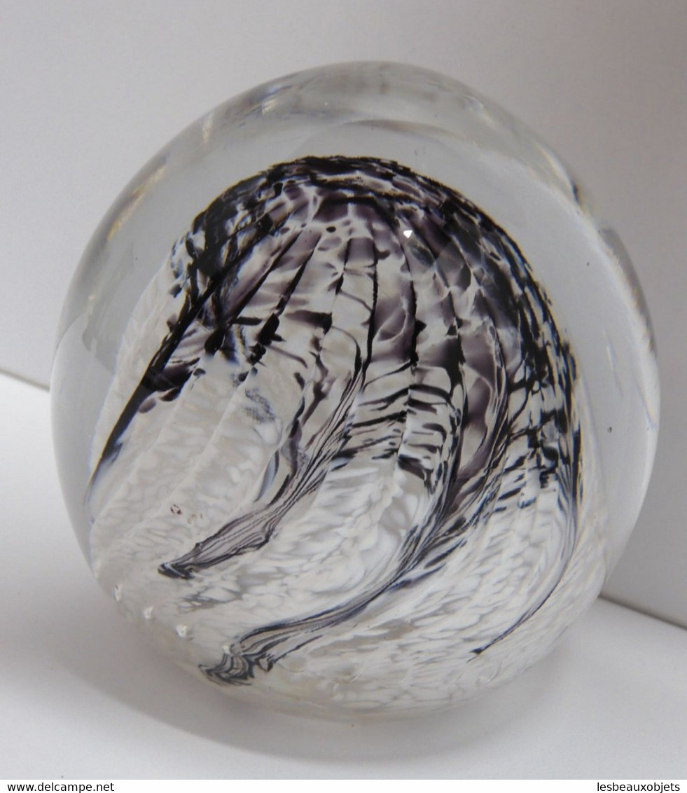 *ANCIENNE SULFURE PRESSE PAPIER Made in IRELAND JERPOINT GLASS PAPERWEIGHT   E