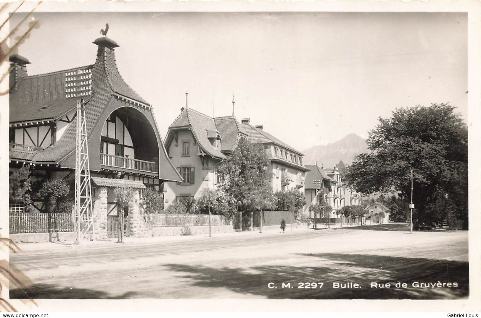 Bulle Rue De Gruyères Morel 1946 - Gruyères