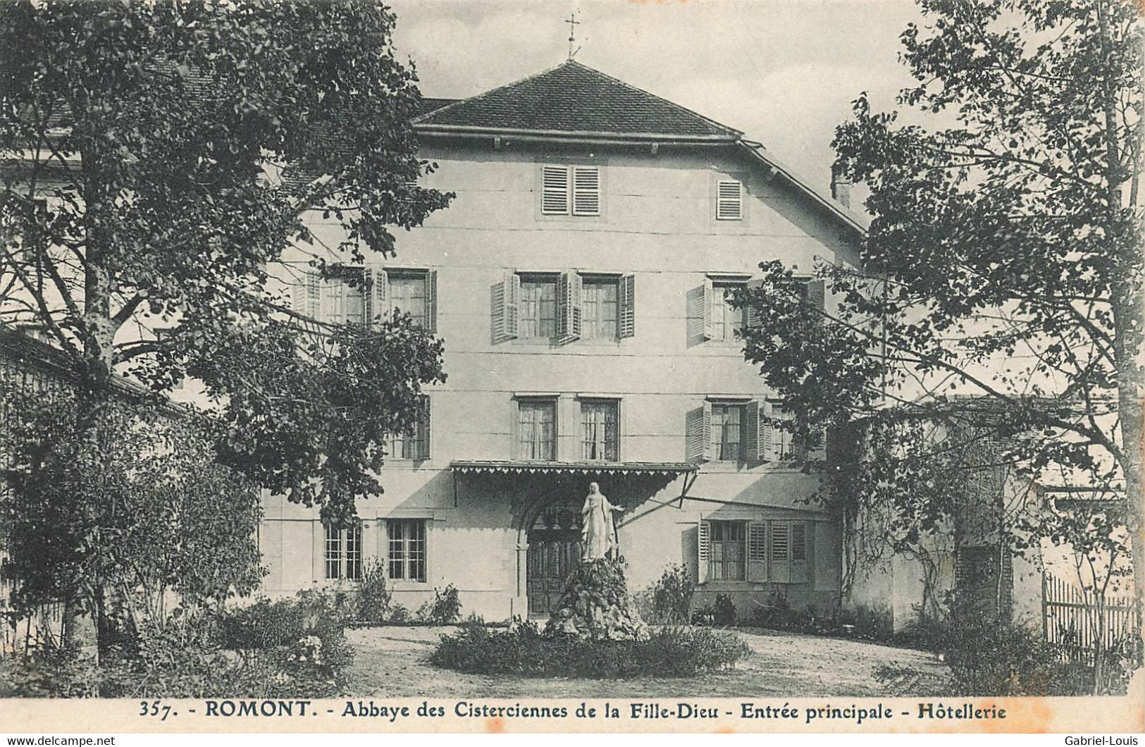 Romont Abbaye Des Cisterciennes De La Fille Dieu Entrée Principale Hôtellerie 1909 - Romont