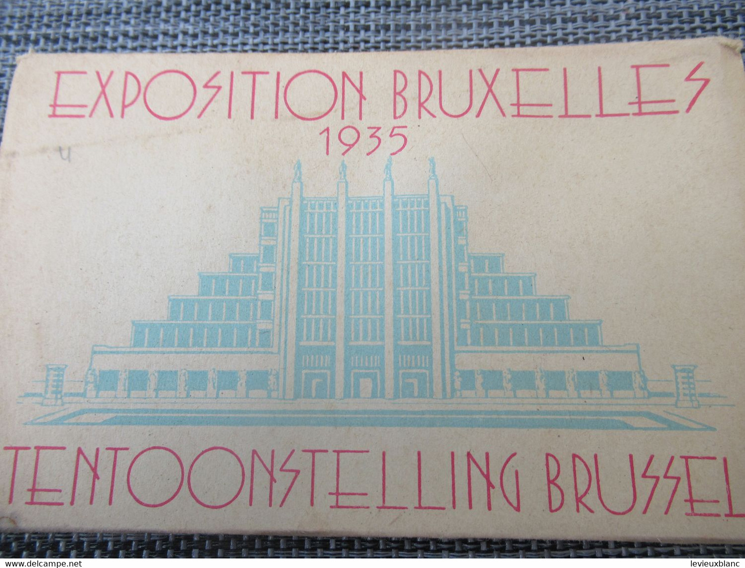 Exposition BRUXELLES 1935/TENTOONSTELLING BRUSSEL/ PIM Services/10 Cartes Vues à Déplier                        CPDIV370 - Exposiciones Universales