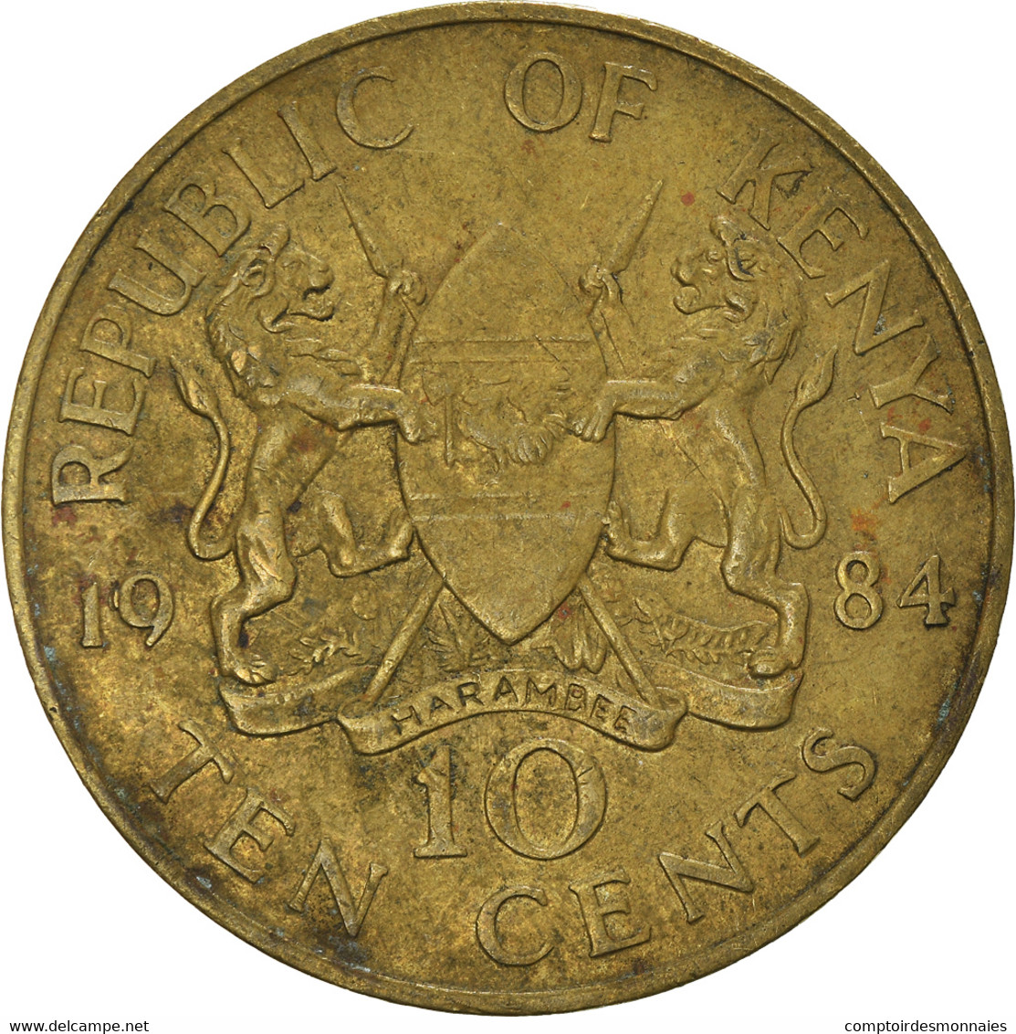 Monnaie, Kenya, 10 Cents - Kenya
