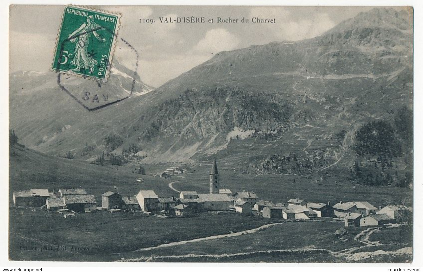 CPA - VAL D'ISERE (Savoie) - Val D'Isère Et Rocher Du Charvet - Val D'Isere