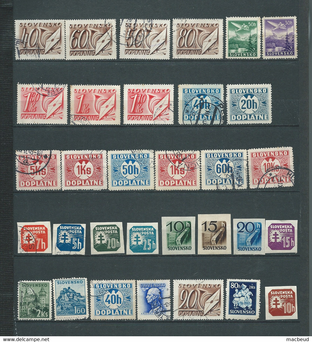 Slovaquie - Lot De 32 Timbres  Majorité  Oblitérés -    Bip 13206 - Other & Unclassified