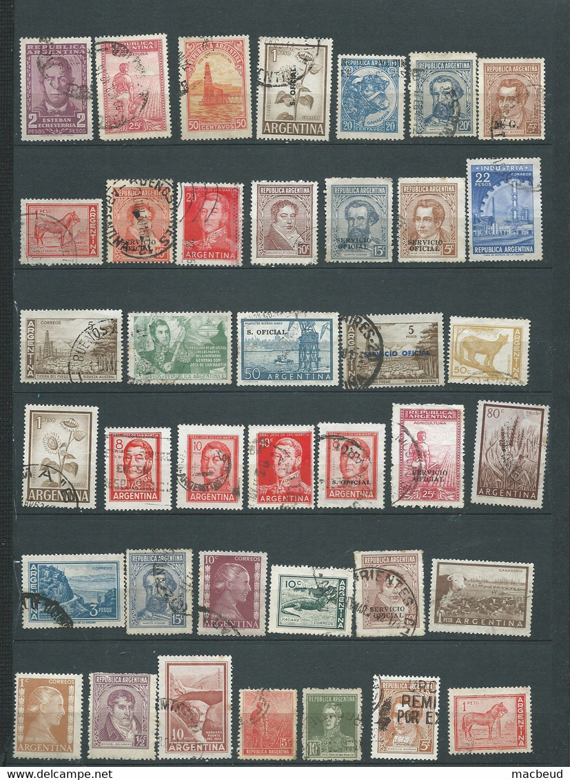 Argentine- Lot De 39 Timbres  Majorité  Oblitérés -    Bip 13304 - Collections, Lots & Series