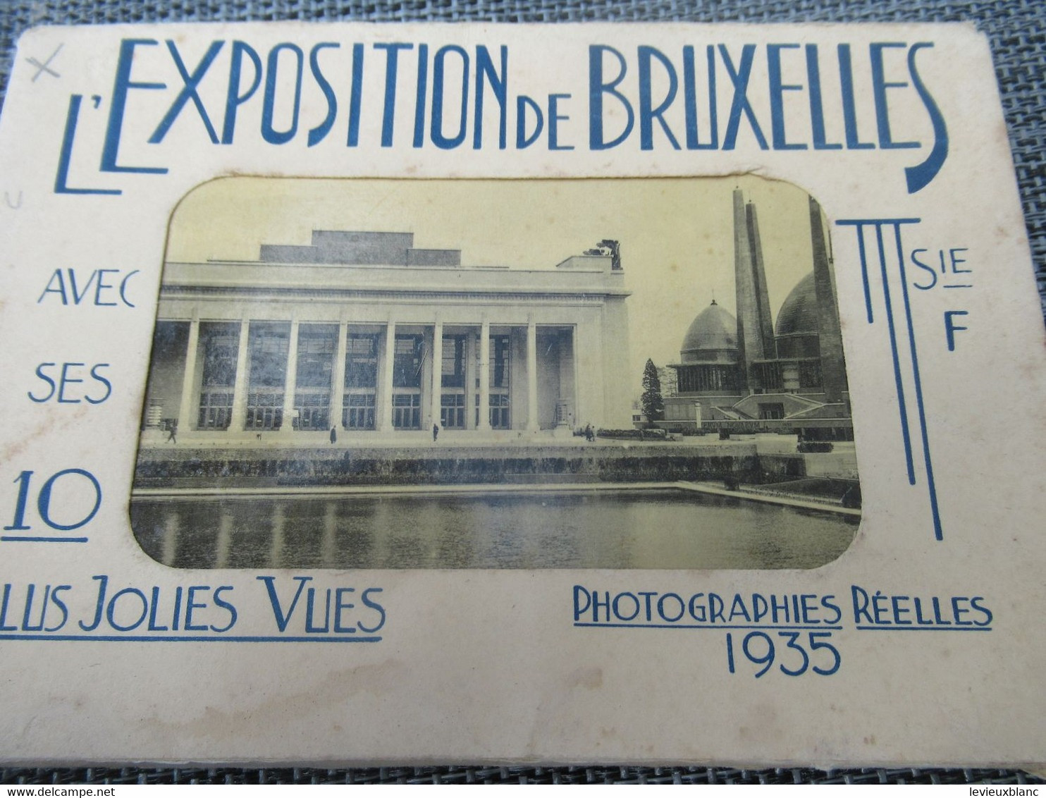 L'Exposition De BRUXELLES 1935/Avec Ses 10 Plus Jolies Vues/ Photographies Réelles/ Dherv/ 1935         CPDIV371 - Expositions Universelles