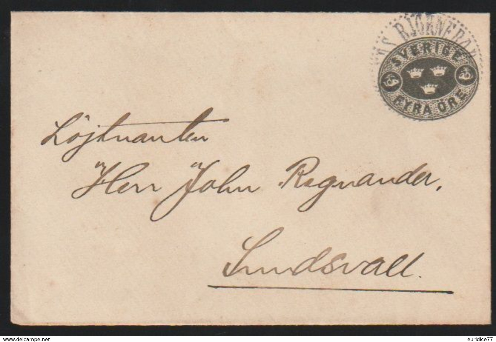 Lettre Circulée Dans L'ancienne Suède - ... - 1855 Prephilately