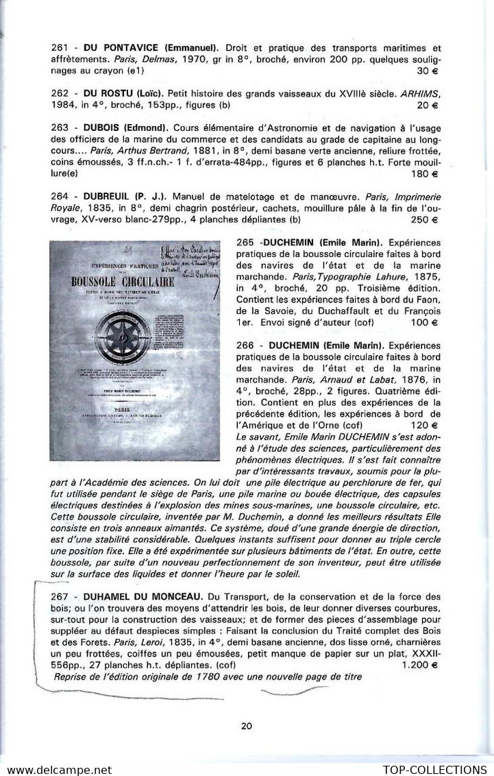 2004 DOCUMENTATION LA MER LES NAVIRE ET LEUR HISTOIRE CATALOGUE LIBRAIRIE Jean Polak Paris - Documents Historiques