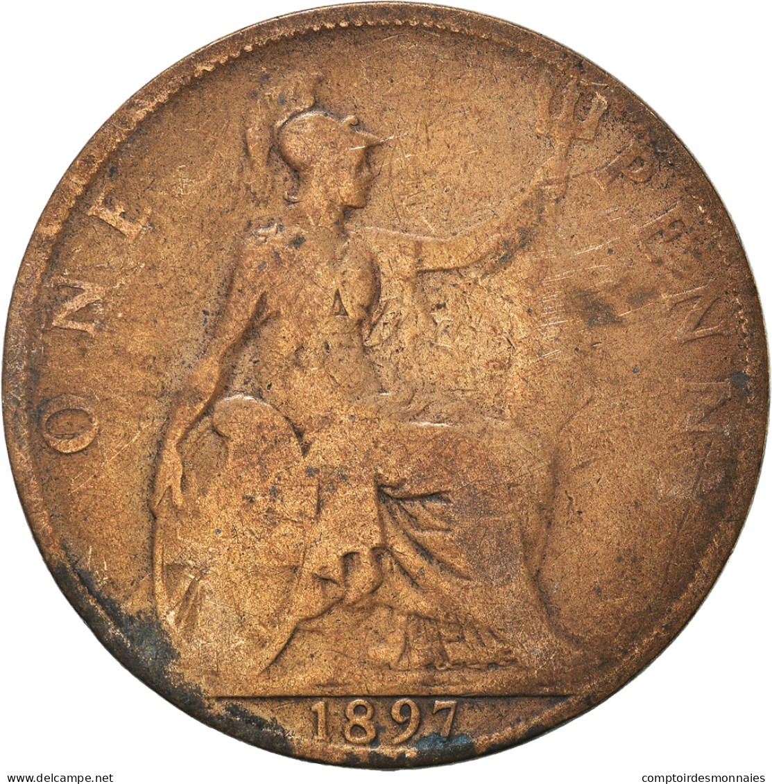 Monnaie, Grande-Bretagne, 1897 - D. 1 Penny