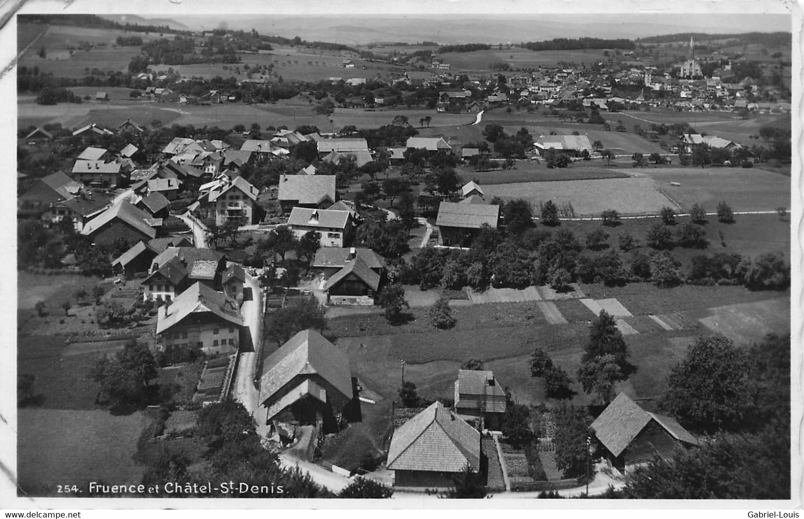 Fruence Châtel-St.-Denis Vue Aérienne  1947 Vue Aérienne - Andere & Zonder Classificatie