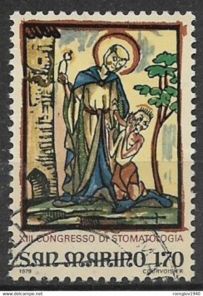 SAN MARINO 1979  CONGRESSO DI STOMATOLOGIA SASS. 1026 USATO VF - Usados