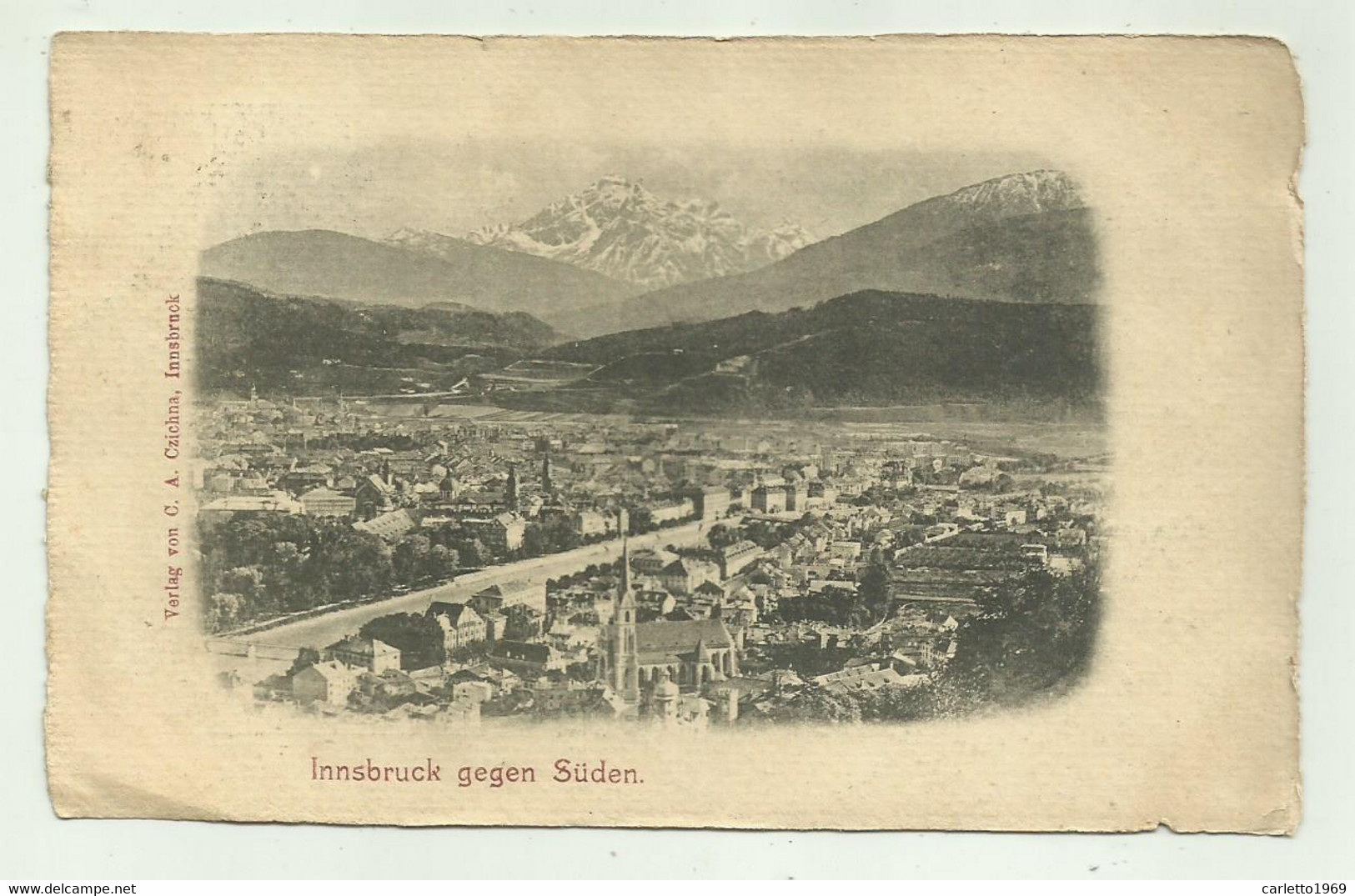 INNSBRUCK GEGEN SUDEN 1910  - VIAGGIATA  FP - Innsbruck