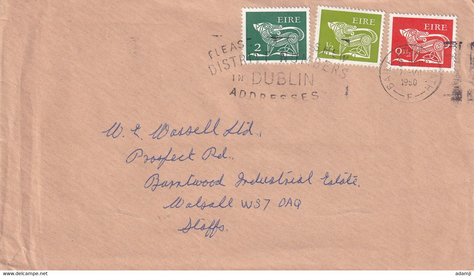 IRELAND 1980 COVER TO UK. - Storia Postale