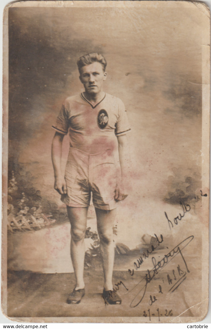 Athlétisme Cross Carte-photo Champion De L'ASB 1926 - Athlétisme