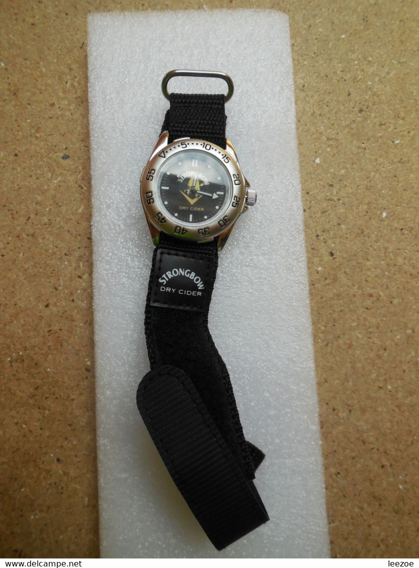 Montre, STRONGBOW DRY CIDER, MAGNIFIQUE Montre Publicitaire, Rare - Advertisement Watches