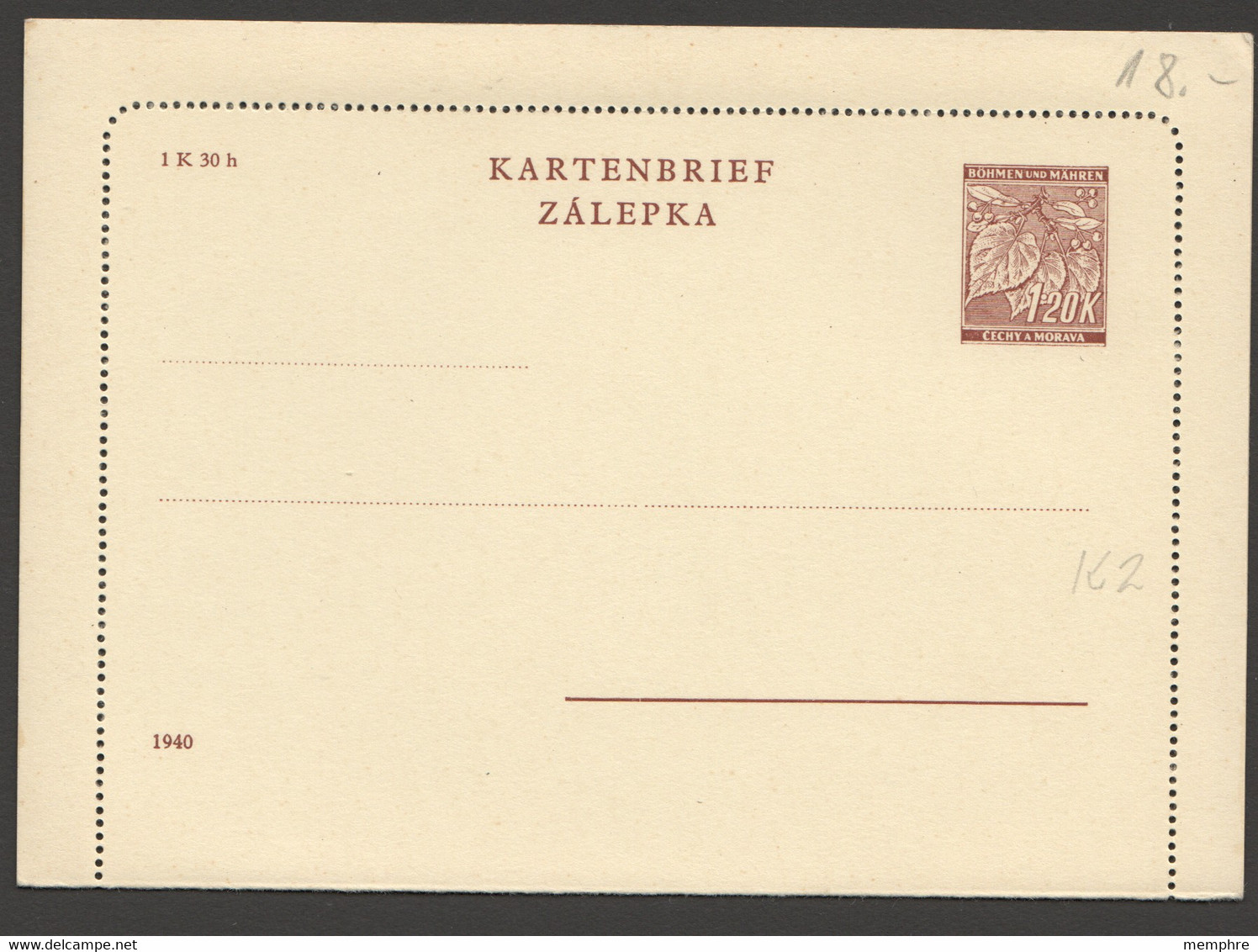 Carte-lettre  1,20K  Non-écrite   MiNr K2 - Lettres & Documents