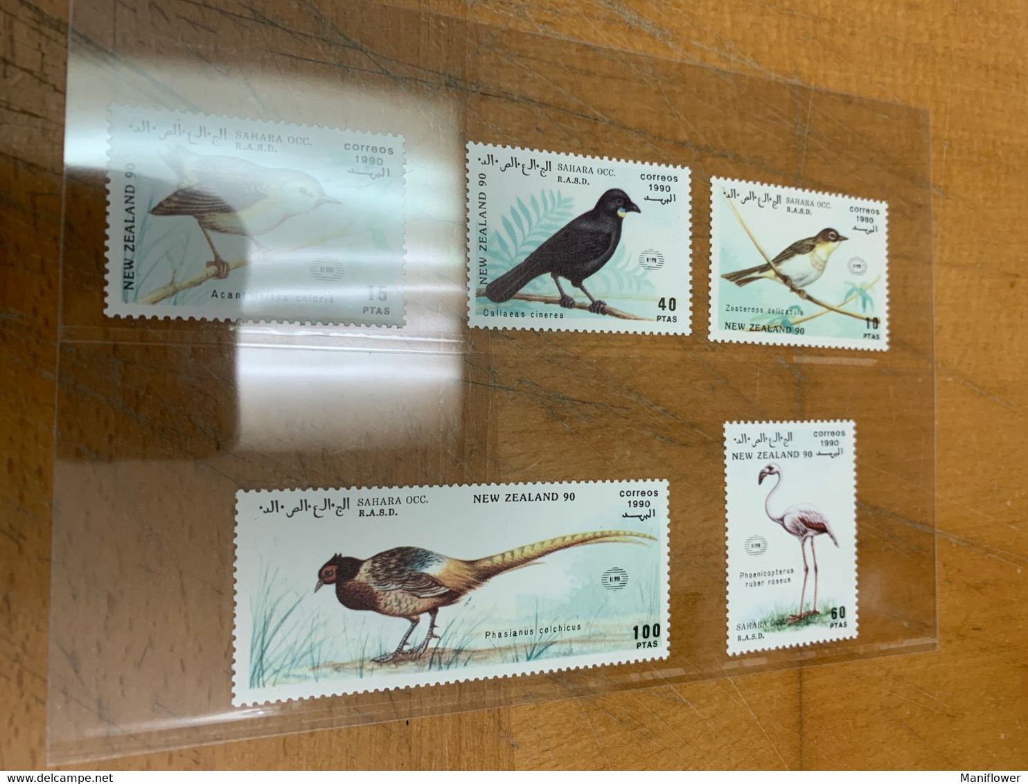 Birds Sahara 1990 Stamp From Hong Kong MNH - Covers & Documents