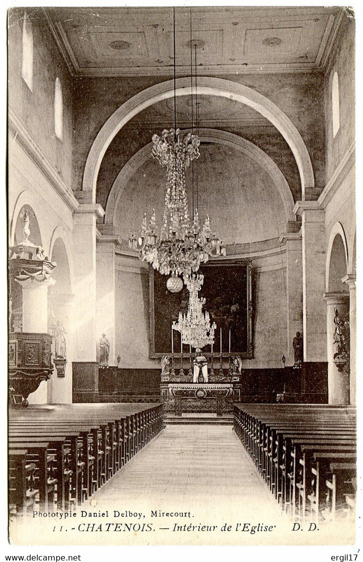 88170 CHATENOIS - Intérieur De L'église - Sépia - Chatenois