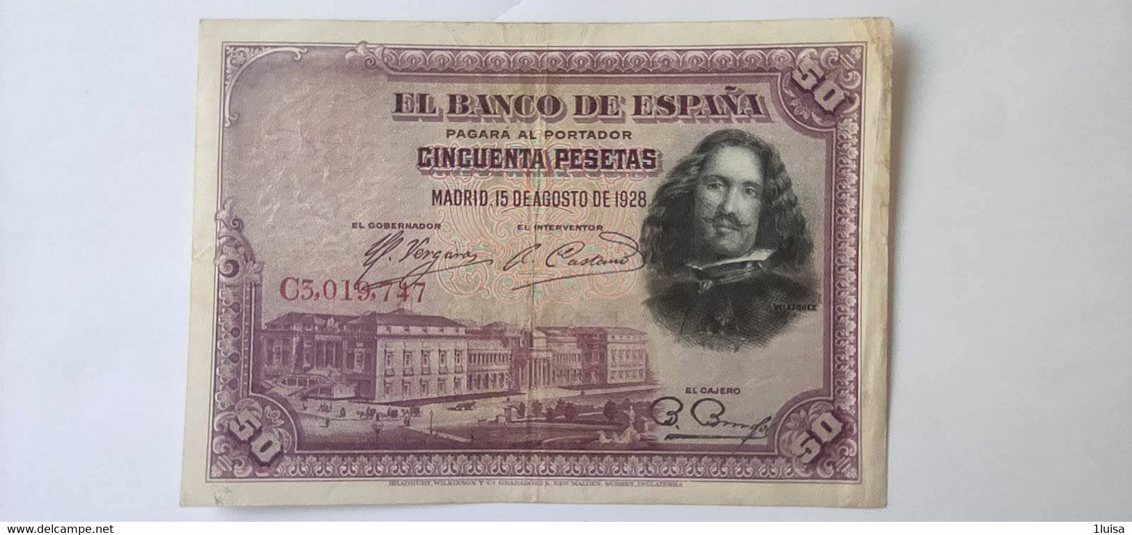 SPAGNA 50 PESETAS 1928 - 50 Peseten